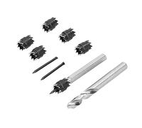 Fafeicy Kit de Cortador de Soldadura de 9 Piezas, Herramienta de Corte de Metal de Doble Cara con 5 Cuchillas de Repuesto para Eliminar Paneles Soldados de Manchas sin Distorsión