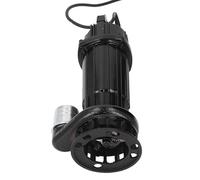 Fafeicy Kit de de Corte de Alto Flujo Eficiente de Bomba de Bomba para Sistemas Vivos, Material de Hierro Fundido con un Tubo de Cable Largo para el Sótano o la Instalación Subterránea (EU enchufe