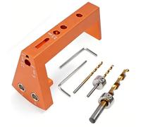 Fafeicy Kit de Guía de Perforación para Correderas de Cajones de Montaje Inferior, Plantilla de ángulo de Aluminio Precisa para Correderas Compatibles con Blum