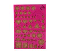 Fafeicy Kit de Herramientas para Quilling de Papel, Tablero de Plantilla con Bolígrafo Ranurado, Agujas para Cuentas y Pinzas para Manualidades con Papel y álbumes de Recortes (Rosa roja)