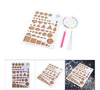 Fafeicy Kit de Herramientas para Quilling de Papel, Tablero de Plantilla con Bolígrafo Ranurado, Agujas para Cuentas y Pinzas para Manualidades con Papel y álbumes de Recortes (WHITE)