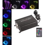 Fafeicy Kit de Luces LED de Fibra Óptica para Techo, 16W RGBW, 150 Fibras de 2m, Control por App y Sonido, Control Remoto