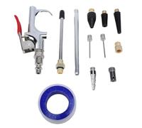 Fafeicy Kit de Pistola de Soplado con Boquilla de Aire Construcción de Metal Confiable con Ajuste Rápido de 1/4 de Pulgada Juego de Boquillas Versátiles para Tareas Profesionales de