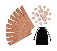 Fafeicy Kit de Reemplazo de Almohadillas para Clarinete y Corcho, Almohadillas de Carcasa de Oveja y Juego de Corcho de Madera Suave, 10 Piezas de, 17 con Bolsa de Terciopelo para Estudiantes e