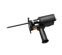 Fafeicy Kit de Sierra Alternativa Modificada con Taladro Eléctrico con Mango Adaptador y 3 Cuchillas, Accesorio de Sierra Alternativa ABS para Corte de Madera y Metal