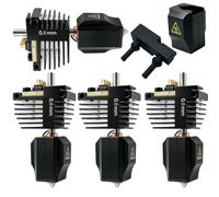 Fafeicy Kit Hotend, Paquete de 4 con Limpiaparabrisas de Silicona | Punta de Acero Endurecido Resistencia Al Calor de 320 °C, Boquilla de 0,6 Mm Impresión de Capa Gruesa Más Rápida, para
