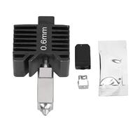 Fafeicy Kit Hotend para Impresora 3D, Extremo Caliente de Calentador Cerámico para Laboratorio P1S, con Boquilla Integrada y Calentador Cerámico de 60 W para Calentamiento Rápido hasta (0,6 mm)