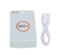 Fafeicy Lector de Tarjetas IC, Lector Escritor NFC de Baja Energía de 13,56 MHz con Indicador LED y Zumbador, para Sistemas de Pago de Control de Acceso IOS y