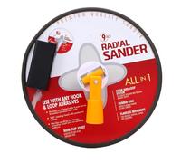 Fafeicy Lijadora de Poste para Proyectos de Pintura de Paneles de Yeso Disco Redondo Radial Rojo con Luz LED Conector de Plástico Cabezal Giratorio de 360° para Renovación del