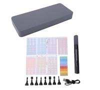 Fafeicy Lijadora Eléctrica Alternativa, Pluma de Lijado de Alta Velocidad de 5400 RPM con 8 Cabezales de Lijado y Papel de Lija de 7 Granos, para Entusiastas de la Impresión 3D y