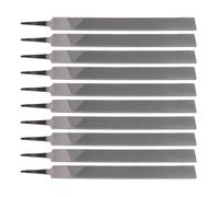 Fafeicy Lima Plana de Acero con Alto Contenido de Carbono de 250 Mm de Doble Corte para Metal, Herramienta Manual de Precisión para Dar Forma Al Desbarbado (Medio 10PCS)
