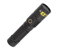 Fafeicy Linterna Portátil, Antorcha de Luz Negra de Aleación de Aluminio LED de 365 Nm, Alto Brillo para Detección de Orina de Mascotas y Pesca Nocturna