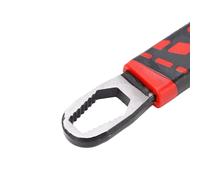 Fafeicy Llave Autoblocante de 12 Pulgadas Llave de Apriete Autoajustable para Tuercas de Tuberías Piezas Automotrices con Diseño de Orificio de Reinicio de Resorte de Material de Acero 45