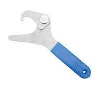 Fafeicy Llave de Choque Ajustable, Llave de Choque de Motocicleta de PVC de Acero para Collares de Resorte de 35 Mm a 75 Mm, Diseño Antideslizante de Mandíbula con Gancho para Ajuste de Precarga por
