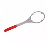 Fafeicy Llave de Filtro de Agua de Metal, Herramienta de Plomería Resistente para Carcasas de Filtro de 4,8 Pulgadas, Agarre de Goma Largo Antideslizante para Espacios Reducidos