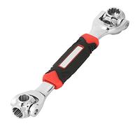 Fafeicy Llave de tubo, llave de trinquete de tubo de carcasa multifuncional 8 en 1, diseño de 12 dientes Juego de herramientas de llave de 360 grados, Juego De Llaves