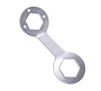 Fafeicy Llave para Lavadora, Herramienta de Llave Inglesa de Acero Cromado de 5 Mm de Espesor para Desmontaje y Reparación del Tambor de Lavadora (SILVER)