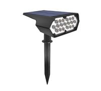 Fafeicy Luces Solares de Pared Foco Solar para Césped Luces Solares para Paisaje con Energía Solar a Prueba de Agua IP65 250 LM para Jardín Al Aire Libre Patio Césped Camino Pared (RGB)