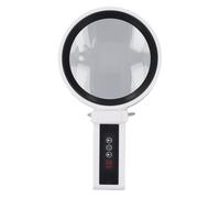 Fafeicy Lupa Iluminada 34 LED 2.5X 4.5X 10 Brillo Ajustable 5 Modos de Atenuación Continua con Lente de 135 Mm y Soporte para Lectura Manualidades Inspección Uso sin Manos Libres