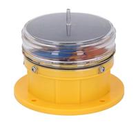 Fafeicy Luz de Baliza con Energía Solar 360 Grados IP67 Lámina de Advertencia de Navegación LED 2.5 Nm Visible para Barcos Seguridad Marina