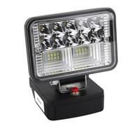Fafeicy Luz de Trabajo LED para Batería 18V Portátil Aleación de Zinc 26 | Iluminación para Obras Al Aire Libre, Iluminación para Taller Interior, Lámpara para Tienda de Campaña, Modos
