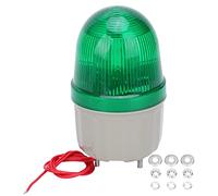 Fafeicy Luz Estroboscópica LED de Advertencia 5W 220V AC Verde 360 Grados Impermeable y Antipolvo para Edificios de Oficinas y Escuelas