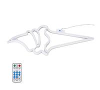Fafeicy Luz LED de Neón para Helado, Lámpara Blanca Cálida Colorida, Decoración LED con Control Remoto para el Hogar y Fiestas (Blu-ray + luz rosa)
