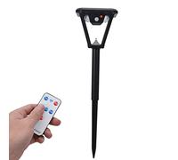 Fafeicy Luz Solar de Jardín, ABS 100 LED Luz Solar de Movimiento para Paisaje 2000 Lm con Control Remoto 5 Modos IP65 Montaje en Pared o Suelo para Patio, Camino, Cerca de Patio