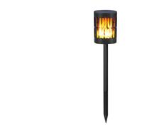 Fafeicy Luz Solar de Jardín ABS para Exteriores, Linterna LED, Paquete de 2, 96 LED, IP65, Blanco Cálido, Efecto Parpadeante, Recargable por USB, para Patio, Césped, Patio, Camino, Decoración Colgante