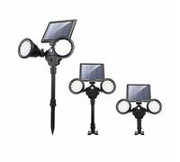 Fafeicy Luz Solar de Pared, ABS PC con Energía Solar con Sensor de Movimiento PIR, 36 LED 5200 MAh IP65 10 Horas de Tiempo de Trabajo para Jardín, Patio, Valla, Patio (Luz cálida)