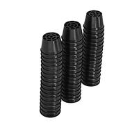 Fafeicy Maceta Hidropónica, Fijador de Raíces Hidropónico, Cestas de Plantación, 50 Piezas de Cultivo sin Suelo, para Contenedores de Cultivo de Plantas, Malla de Plantación, Cesta Negra, Plantas de