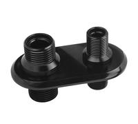 Fafeicy Mampara de Puerto de Línea A C Universal, Adaptador de Aluminio Billet 6061 T6 para Vehículos GM Performance, Ideal para Hot Rods y Sistemas de Aire Acondicionado del Mercado de Accesorios