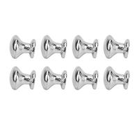 Fafeicy Manija de Punta de Cabeza Redonda Metal de Metal de Estilo Simple 1:12 Manija de la Puerta de la Casa de Muñecas 8pcs (Silver)