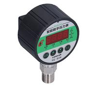 Fafeicy Manómetro Hidráulico Digital Nivel de Precisión 1.0 Manómetro de Acero Inoxidable 304 con Pantalla LCD Botón Táctil con Retroiluminación Azul para Sistemas de Compresión de Aire