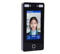 Fafeicy Máquina de Asistencia de Reconocimiento Facial, Reloj de Tiempo Biométrico con 7 Pulgadas de Reconocimiento Facial Dinámico de Pantalla Táctil de 7 Pulgadas de Pantalla LCD