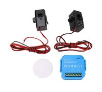 Fafeicy Medidor de Energía Inteligente WiFi Monitor de Electricidad WiFi Medidor de Potencia Inteligente Monitoreo Bidireccional Factor de Potencia de Corriente de Voltaje en Tiempo