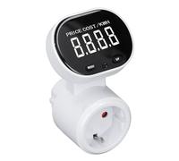 Fafeicy Medidor de Energía LCD con Protección contra Sobrecarga para Uso Doméstico, Retroilimentación de la Luz de Fondo de Dispositivos de Medición de los Probadores de Electricidad para Control y