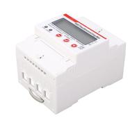 Fafeicy Medidor de Energía Trifásico, Monitor de Consumo de Energía, Pantalla LCD, Montaje en Riel DIN para Aplicaciones de Almacenamiento Solar y de Batería