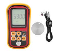 Fafeicy Medidor de Espesor Ultrasónico Digital, Probador de Acero de Calibración Automática, Pantalla LCD, Rango de 1,2-300 Mm, Ideal para Uso Industrial y Pruebas de Campo