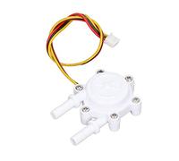 Fafeicy Medidor de Flujo de Agua Sensor Contador de Flujo Interruptor 0.2-8L/min Efecto Hall de Alta Precisión Impermeable con Impulsor de Acero Inoxidable POM para de Bomba de