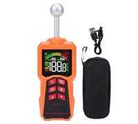 Fafeicy Medidor de Humedad Esférico, con Comprobador de Humedad sin Pines y Linterna LED, Rango de 0-100%, para Paredes de Madera y, Profundidad de Detección de 5-40 Mm He