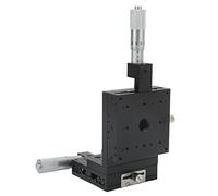 Fafeicy Mesa Deslizante Manual de Micrómetro de Aleación de Aluminio de Etapa Lineal XZ 80 X 80 Mm Precisión de 0,01 Mm de ± 12,5 para Instrumentos ópticos Posicionamiento de Laboratorio