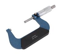 Fafeicy Micrómetro de Precisión de Micrómetro para Medir Longitudes, Diámetros o Espesores de 50-75 Mm Rango + Caja de Almacenamiento