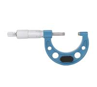 Fafeicy Micrómetro de Punta de Carburo, Tungsteno de Carburo de Carburo Micrómetro de 1-2 Pulgadas Rango de 0.0001 Pulgadas Micrómetro Mecánico con Llave de Calibración