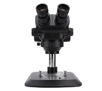 Fafeicy Microscopio Estéreo Binocular con Oculares 10X, Objetivo 0.7-5X, Luz LED Ajustable for Observación de Microelectrónica, Moldes, Joyería (Enchufe de la UE 100-240V)
