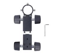 Fafeicy Microscopio Soporte de Ajuste Soporte de Montaje de Lente XY Ajustable 40mm Rango Aleación de Aluminio con Llave para 50mm Diámetro de la Lente