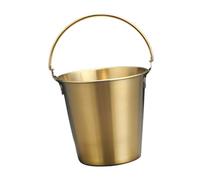 Fafeicy Mini Cubos de Acero Inoxidable, un Cubo con Muchos Objetivos Resistentes a las Alitas de Pollo (GOLD)