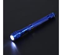 Fafeicy Mini Linterna LED Telescópica Flexible, Linterna Tipo Bolígrafo Portátil con Extremo Magnético y Cabezal Giratorio, para Espacios Estrechos, Rincones y esquinas. (BLUE)