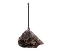 Fafeicy Mini Plumero Hecho a Mano, Herramienta para Quitar el Polvo de Plumas de Avestruz, 40 Cm, Lavable, Reutilizable, Ligero con Orificio para Colgar para Teclado, Libros, Decoración del Hogar y