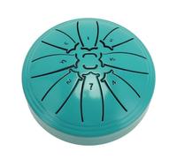 Fafeicy Mini Tambor de Lengua de Acero, Instrumento de Percusión de 4 Pulgadas y 8 Notas, Tambor Manual con Bolsa, Mazos, Libro de Música para Práctica de Meditación, Entretenimiento (GREEN)